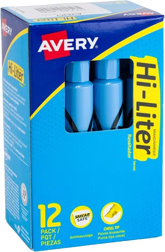 Miniatura 9 de Marcadores fluorescentes para escritorio HI-LITER, Azul claro