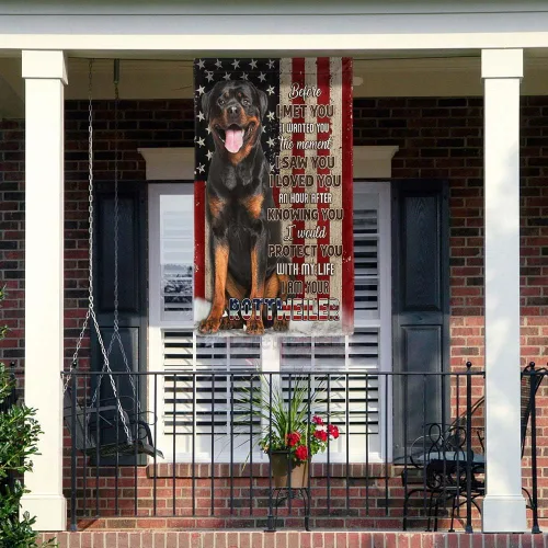 Miniatura 6 de Flags-I Am Your Rottweiler - Bandera de casa (29.5 x 39.5 pulgadas) - Banderas de jardín de poliéster de alta calidad, banderas decorativas