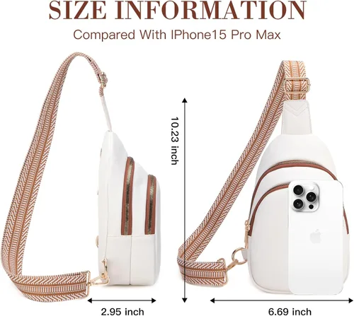 Miniatura 3 de Viverte Bolsas Cruzadas para Mujeres Bolso de Hombro Inicial Riñoneras Personalizadas Regalos para Mamá Mujer Esposa