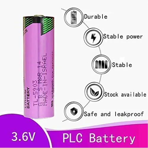 Miniatura 5 de Paquete de 10 baterías TL-5903 de 3.6 V 2400 mAh para batería de litio Tadiran TL-5903 3.6V AA, SL-360 S7-400 ER14500 ER14505 TL-2100 6ES7971-0BA00