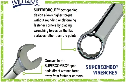 Miniatura 4 de Williams 1208SC llave combinada súper combo, 1/4 pulgada