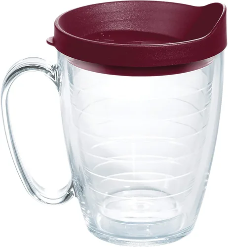 Miniatura 19 de Taza de viaje Tervis de doble pared transparente y colorida con tapa fabricada en Estados Unidos mantiene las bebidas frías y calientes, 24 onzas