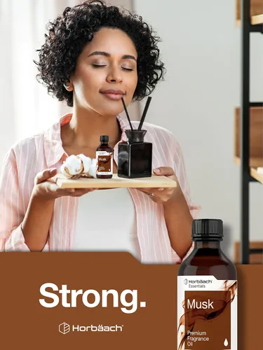 Miniatura 7 de Horbäach Aceite aromático de almizcle 4 onzas líquidas (4.0 fl oz) Grado premium para difusores, fabricación de velas y jabón, proyectos