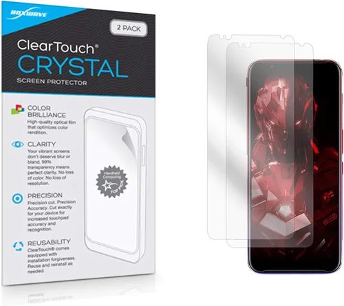 Miniatura 10 de BoxWave Protector de pantalla compatible con Nubia Red Magic 5S – ClearTouch Anti-Glare (2 unidades), antihuellas mate