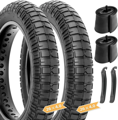 Miniatura 8 de Hycline Neumático de repuesto para grasa Ebike: 20x4.0/20x4.5/20x5.0/26x4.0 pulgadas, resistentes al desgaste, plegables, neumáticos de bicicleta