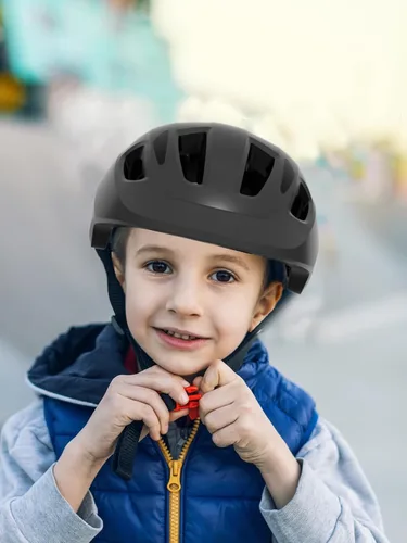 Miniatura 8 de Casco XJD para niños pequeños, casco de bicicleta para niños, ajustable, multideporte, para patinetas, para niños y niñas, liviano, para niños de 1