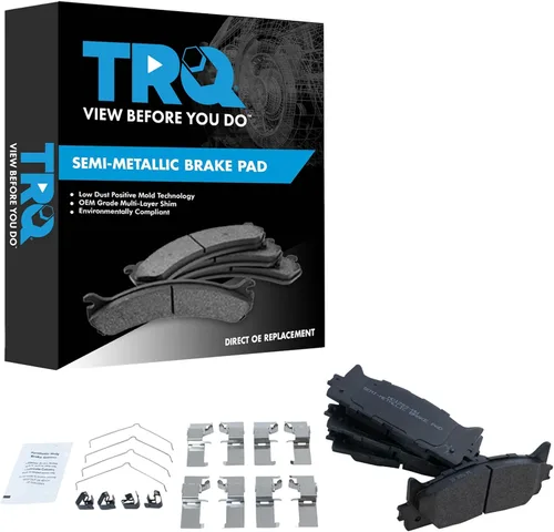 Miniatura 158 de TRQ Pastillas de freno delanteras semi metálicas compatibles con Ford Expedition 2018-2021 F-150 2018-2020 Lincoln Navigator 2018-2022