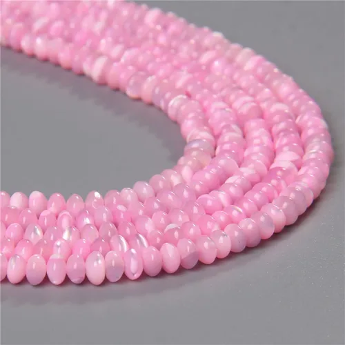 Miniatura 4 de Los granos naturales del espaciador del tubo del grano de Shell de agua dulce teñidos madre de perlas flojas para la fabricación de la joyería, 1