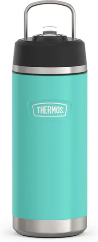 Miniatura 9 de THERMOS ICON SERIES - Botella de agua aislada con tapa con popote, 18 onzas, rosa intenso, botella de agua aislada al vacío de acero inoxidable