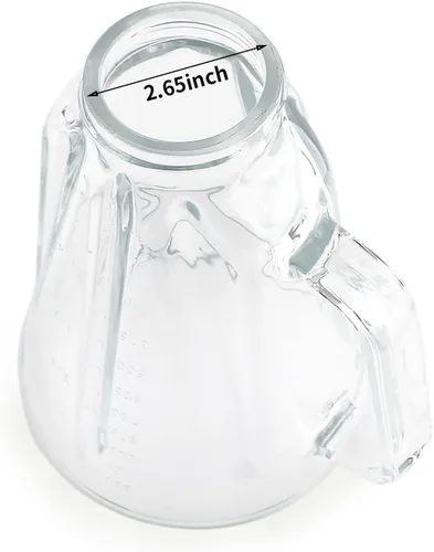 Miniatura 3 de Piezas de repuesto Tarro de vidrio con tapa, compatible con licuadoras Hamilton Beach (5 tazas)