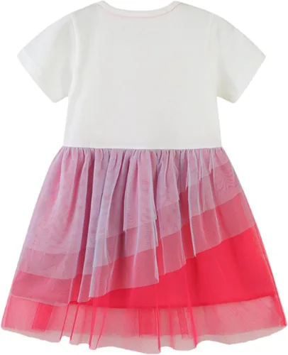 Miniatura 2 de warmstraw Vestido de manga larga para niñas de 2 a 7 años, de algodón, con estampado de dibujos animados, para otoño e invierno
