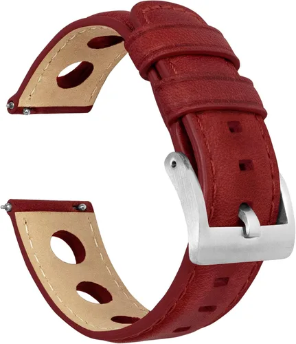 Miniatura 15 de Barton Racing & Rally Horween - Correas de cuero con barras de resorte de liberación rápida integradas, longitud estándar para muñecas de 5 a 8