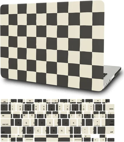 Funda para MacBook Pro 14 2023 M2 A2779 A2442 M1 Pro/Max, Carcasa Protectora de Plástico Duro para Laptop y Cubierta para Teclado, Tablero de Damas