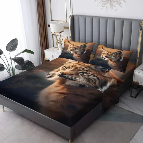 Miniatura 19 de Juego de sábanas tamaño individual: sábanas y fundas de almohada, sábanas y fundas de almohada, microfibra suave y bolsillo profundo y patrón sin
