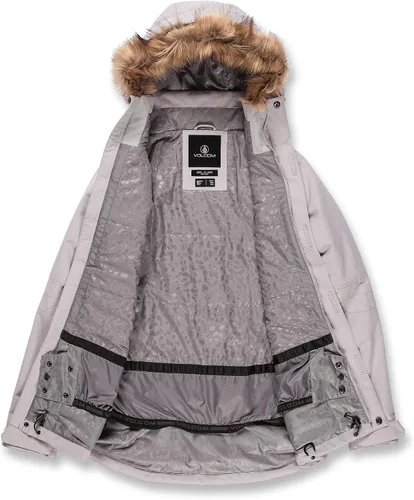 Miniatura 6 de Volcom Fawn - Chaqueta con capucha para mujer con aislamiento para snowboard y esquí, Violeta (Violet Ice)
