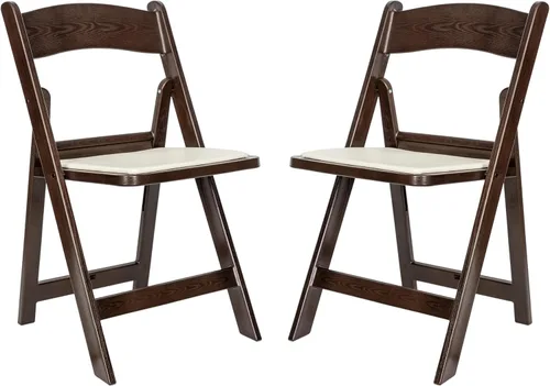 Miniatura 26 de Flash Furniture Hercules Tucker - Silla plegable de resina negra comercial, ligera, asiento extraíble acolchado de vinilo, para uso en interiores