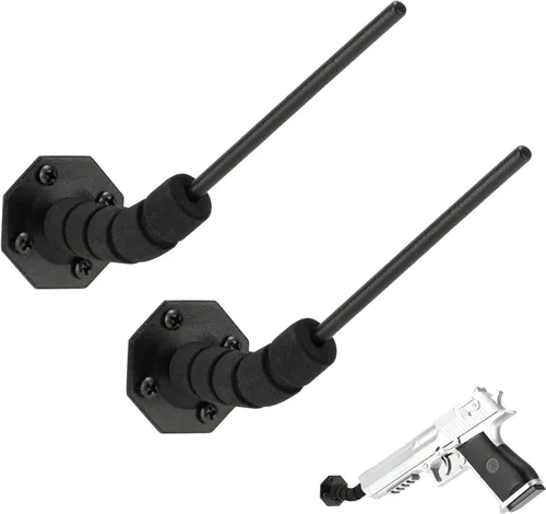 Soporte oculto para pistola de 90/45 grados, para almacenamiento en interiores, montaje en pared y múltiples superficies