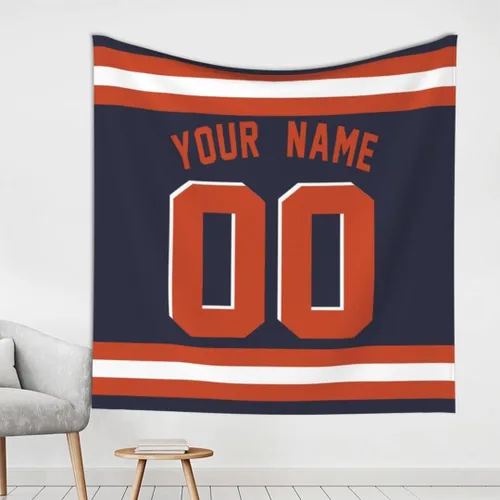 Miniatura 22 de Tapiz personalizado de fútbol americano personalizado con cualquier nombre, tapiz de 59 x 59 pulgadas, para colgar en la pared, gimnasio, deportes