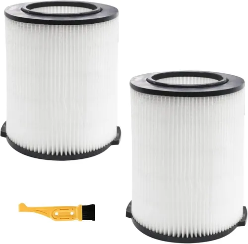 Paquete de 2 filtros de repuesto VF4000 para aspiradoras Shop Vac en seco y húmedo de 5 a 20 galones 72947 y para aspiradoras Husky de 6 a 9