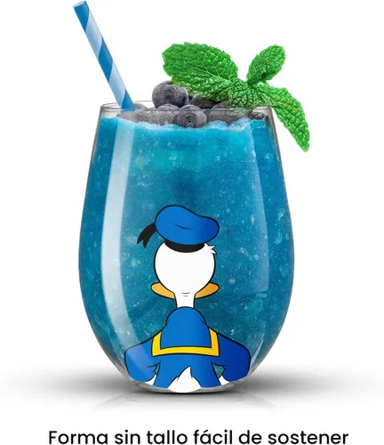 Miniatura 6 de JoyJolt Disney Mickey Mouse Squad Collection Vasos Tumblers. Juego de 4 Copas de Vino sin Tallo de 15 onzas, Vasos sin Tallo para Beber. Artículos