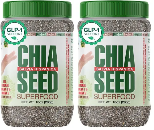 Miniatura 10 de Sanar Naturals Semillas de chía - Suplemento de omega-3, proteína, fibra - Apoyo GLP-1 - Apto para dieta keto y paleo - Vegano, sin transgénicos