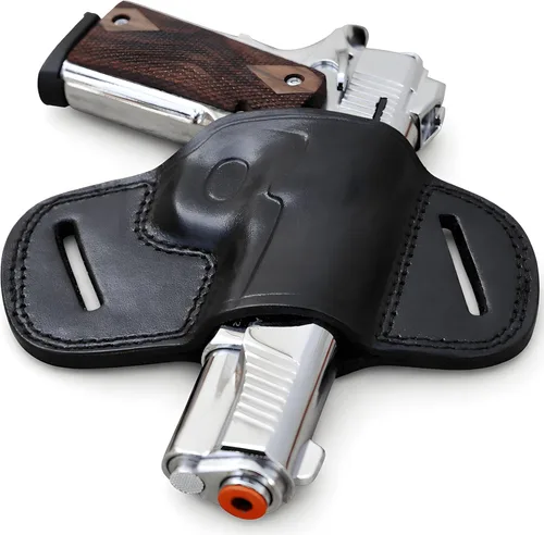 Ottoza Funda de cuero hecha a mano derecha para pistola 1911 – Funda OWB para pistola 1911 se adapta a la mayoría de los modelos 1911 COLT – Kimber
