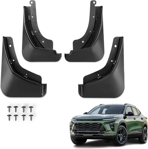 Aletas de barro compatibles con Chevrolet Trax 2026 2025 2024, protectores de barro, 4 protectores de guardabarros compatibles con accesorios Chevy