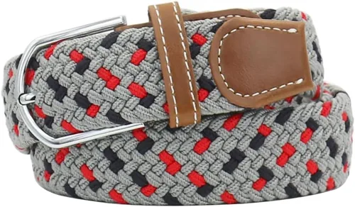 Miniatura 27 de Mixed Color Woven Stretch Braided Belts for Men and Women Fashion Elastic Belts