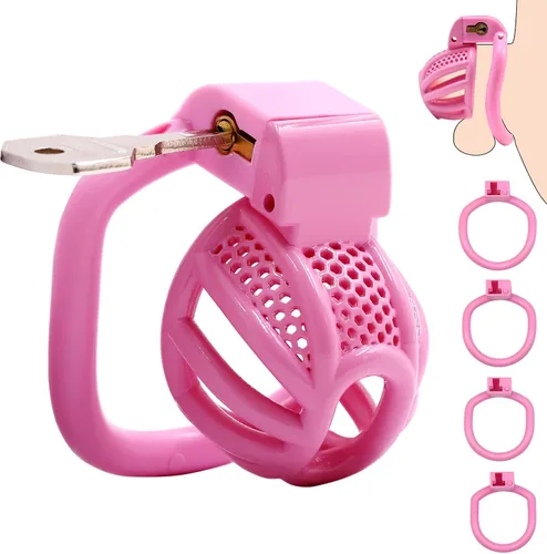 Miniatura 11 de Jaula de castidad masculina para el pene - Jaula de castidad para hombre, ejercicio de pene impreso en 3D, equipo de bondage negro, ligero, juguete