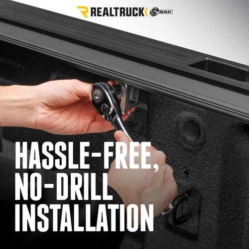 Miniatura 7 de BAK BAKFlip G2 - Cubierta rígida plegable para caja de camioneta 226227 Apta para Dodge Ram 1500 (2019-2023), no compatible con compuerta