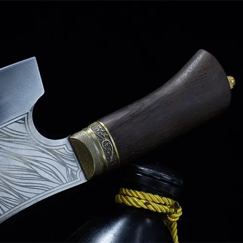 Miniatura 4 de Cuchillo de carnicero de carne, cuchillo picador de 10 pulgadas, cuchillo afilado para chefs de carnicero, machete Longquan, cuchillo de cocina