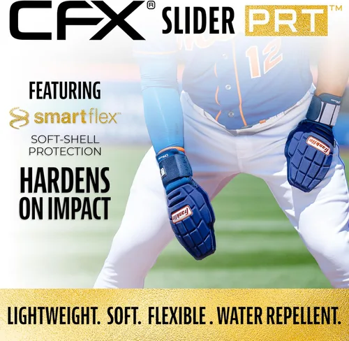 Miniatura 2 de Franklin Sports MLB Guante deslizante de béisbol y sóftbol - CFX PRT Guantes de baserunning deslizantes protectores para adultos y jóvenes - Guante