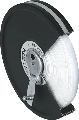 Miniatura 5 de Keson MC1850 Cinta métrica de fibra de vidrio con carcasa metálica cerrada (graduaciones: pies, en, 1/8), 50 pies