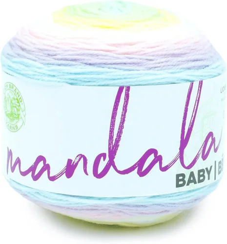 Miniatura 18 de Lion Brand Yarn (1 madeja) Mandala Baby Yarn, Wishing Well, 1770 pies (paquete de 1)