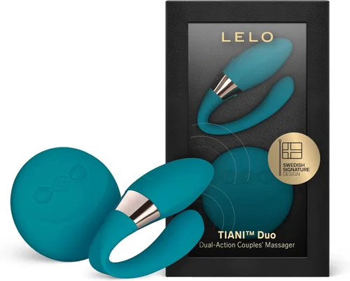 LELO TIANI Duo - Vibrador para parejas para hombres y mujeres con 2 potentes motores y 8 ajustes de vibración, juguetes sexuales para adultos Azul