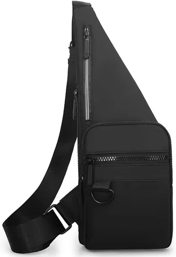 Bolso bandolera delgado cruzado en el pecho, mochila de hombro antirladrón, bolsa de bolsillo personal, riñonera para viajes y deportes