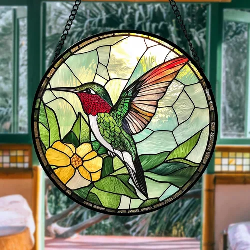 Miniatura 18 de Atrapasoles de Vidrio Manchado para Colgar en Ventana, Elefante Colorido para Capturar el Sol para Puerta, Decoración del Hogar, Atrapasoles de Plata
