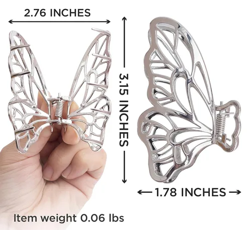 Miniatura 3 de Pinzas de metal grandes de alta calidad antideslizantes para el cabello y accesorios para el cabello para mujeres, pinzas de sujeción fuerte