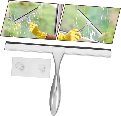 Miniatura 7 de Healeved Limpiaparabrisas de cristal de lujo para baño limpiador de acero inoxidable con mango deslizante