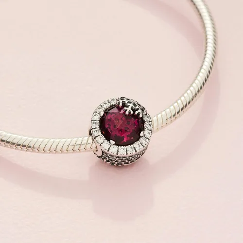 Miniatura 4 de PANDORA Joyería rosa deslumbrante cristal de copo de nieve y circonita cúbica colgante en plata de ley Metal Cristal Circonita cúbica