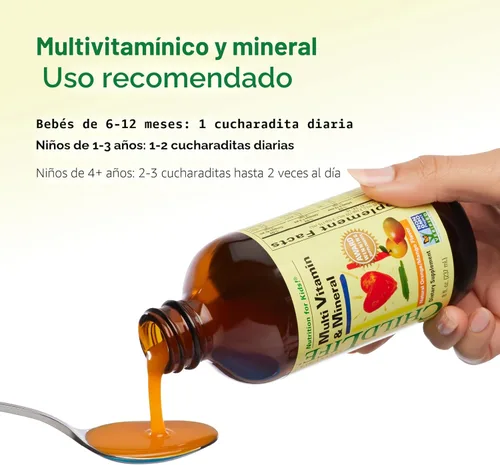 Miniatura 7 de CHILDLIFE ESSENTIALS Multivitamínico y Mineral para Niños - Vitaminas para Niños, Multivitamínico Líquido para Niños, Multivitaminas para Niños