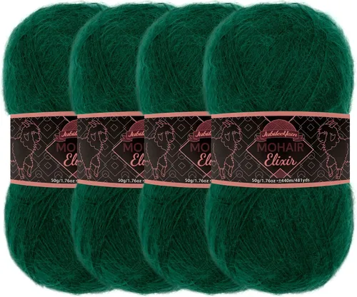 Miniatura 106 de JubileeYarn Mohair Elixir Yarn - 50g/Skein Baby Wool Blend - Cosmopolitan - 1 Skein