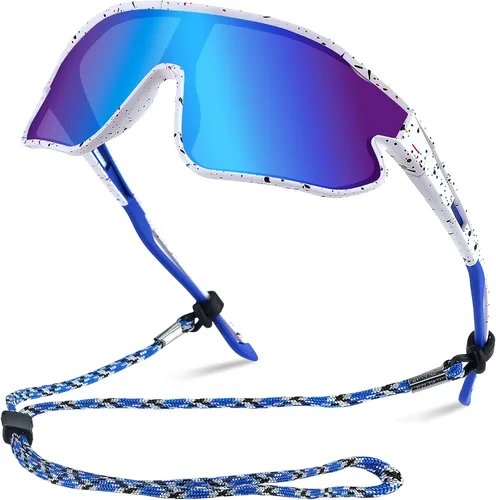 Miniatura 14 de YUNBLL&KO Gafas de sol para niños, gafas de sol de béisbol para jóvenes, TR90, marco ligero, UV400, gafas de sol deportivas para ciclismo para niñas