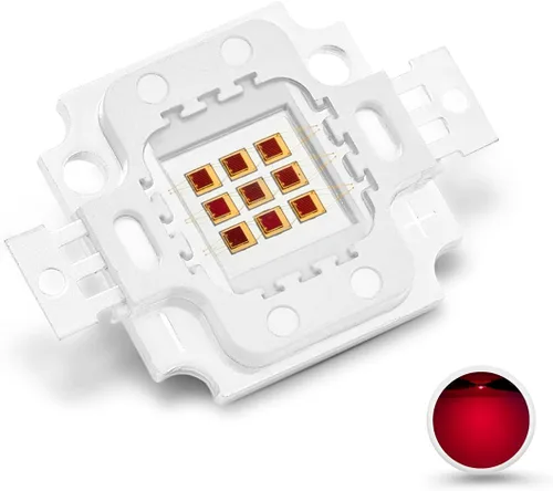 Miniatura 11 de CHANZON Foco LED de alta potencia de 10W con chip infrarrojo (IR 850nm / Entrada 900mA / DC 5V - 6V / 10 vatios) SMD COB Diodo emisor de luz para O)