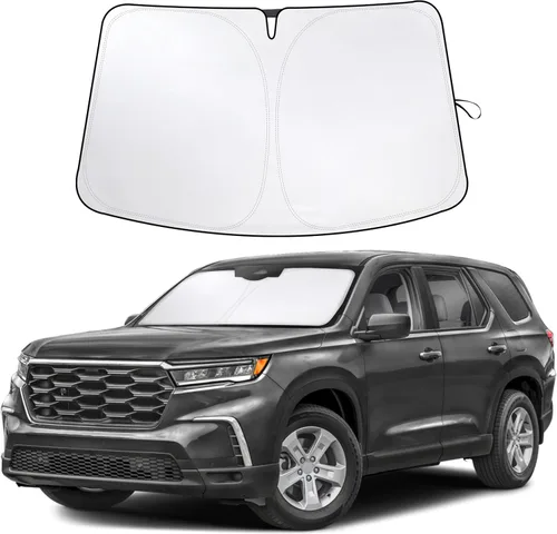 Miniatura 276 de Econour Parasol para parabrisas compatible con Honda Civic 2016-2021, protector de parasol plegable para ventana, bloquea los rayos UV y mantiene tu