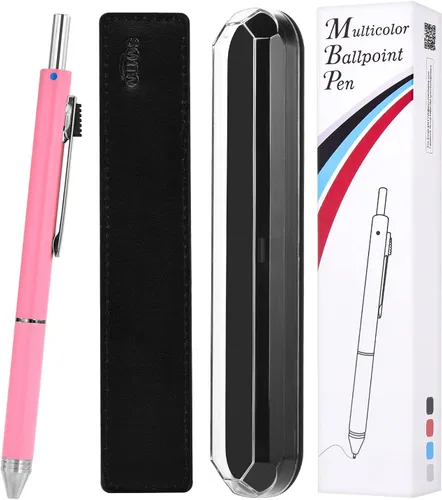 Miniatura 8 de Recambio de tinta multicolor para bolígrafo multifunción 4 en 1, recambios para bolígrafos mecánicos, punta metálica, 5 piezas