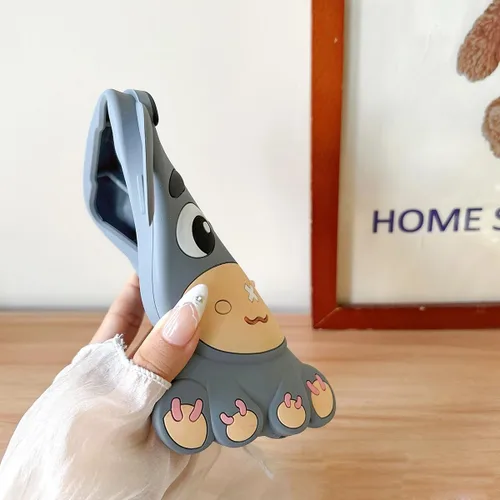 Miniatura 3 de Funda para iPhone 13 Pro Max, Fundas de Teléfono 3D Kawaii Divertidas Lindas de Caricatura Burro Gris Funda de Gel de Silicona Suave con Protección