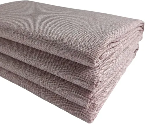 Miniatura 25 de TinaKim Tela de tapicería de lona, material de tela tipo lino sintético, para reparación de asientos de silla de sofá (beige 3, 2 yardas