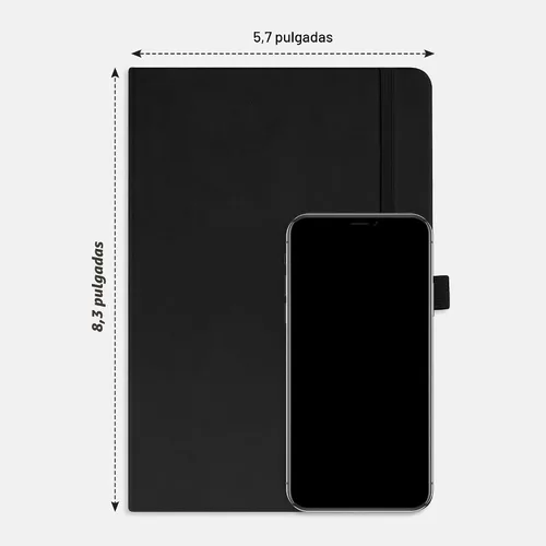 Miniatura 9 de RETTACY - Cuaderno rayado, 192 páginas numeradas, tamaño A5 mediano (5.7 x 8.3 pulgadas), para hombres y mujeres, para hacer notas, escritura, Negro