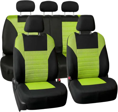Miniatura 25 de FH Group Juego de fundas de asiento delantero de automóvil de malla de aire 3D premium, fundas de asiento compatibles con bolsa de aire, de ajuste